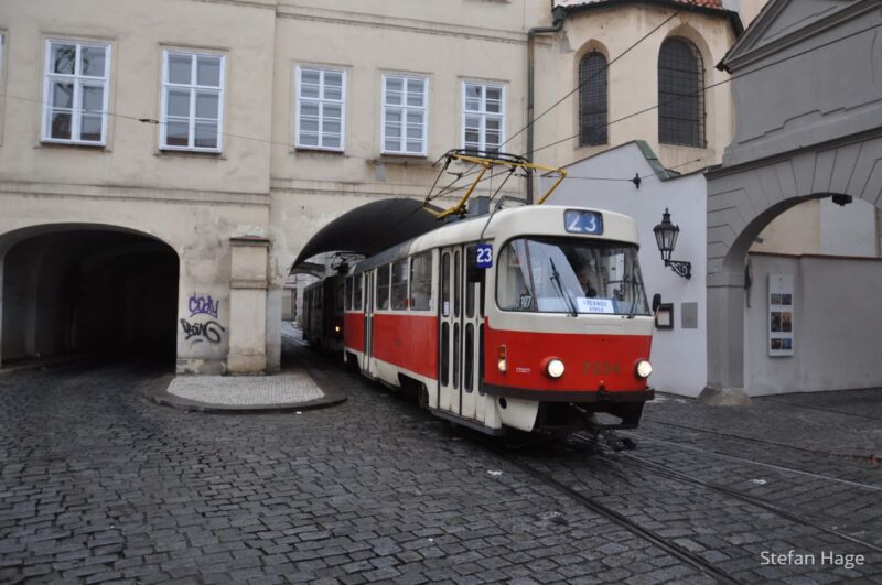 Tram in Praag