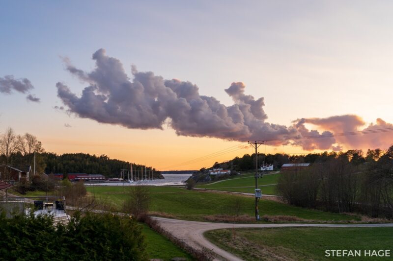 Uitzicht over het Zweedse platteland