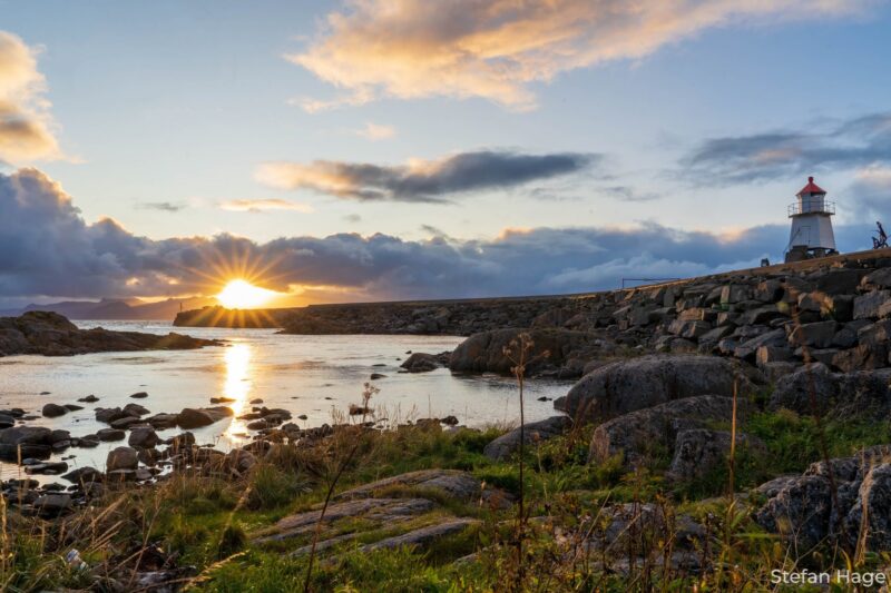 Zonsondergang bij de Lofoten