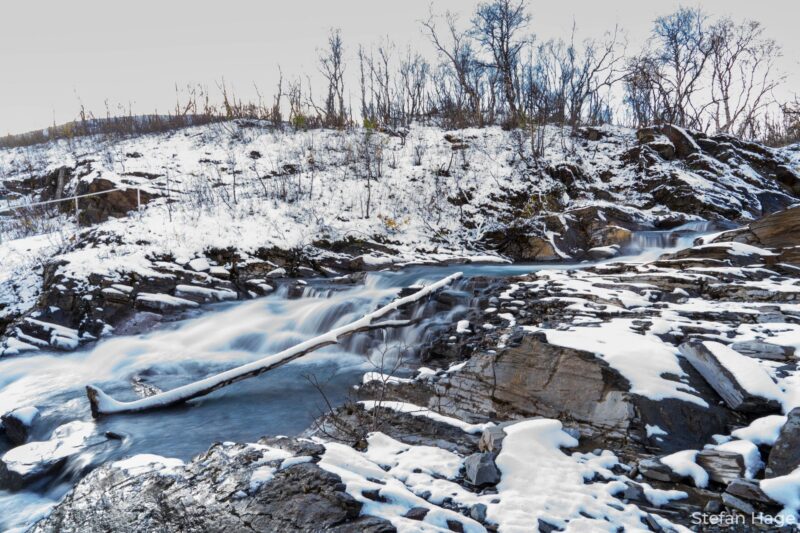 Winters landschap nabij Abisko, Zweden