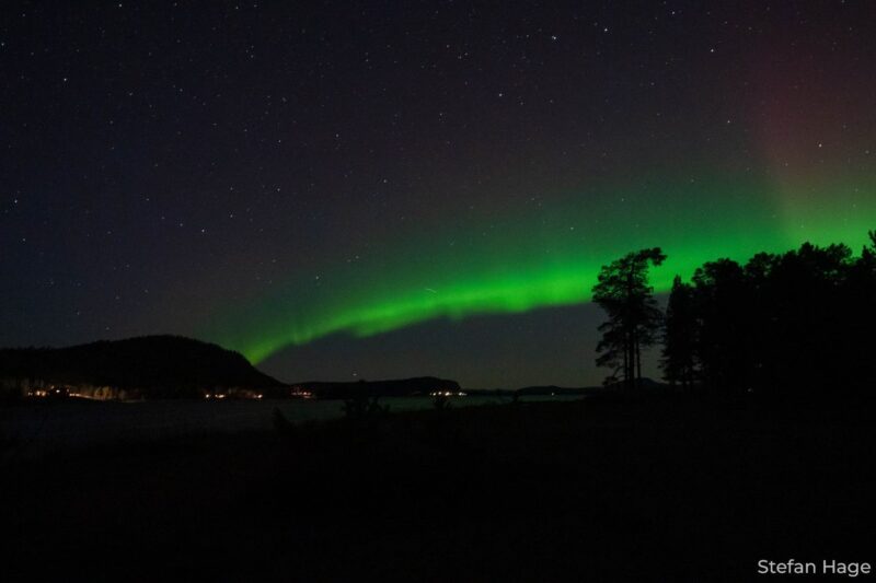 Noorderlicht boven Zweedse wateren